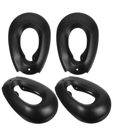 Lurrose 2 Pairs Hair Dye Earmuffs Hair Coloring Ear Covers Salon Ear Muffs Hairdressing Ear Caps Heat Protector for Ears Ear Guard Bathing Accessories Silica Gel Major Hairdressing Tool