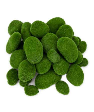 Nicunom 40 Pcs 5 Size Artificial Moss Rocks Decorative Faux Green Moss Covered Stones Fake Moss Balls for Garden Decor DIY Floral Arrangements Plant Poted Decoration - Buy Online on GoSupps.com