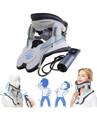 Bomby Cervical Neck Traction Device adjustable size neck cervical traction Neck stretcher with 3 power traction and 8 airbag support neck pain relief and stretching