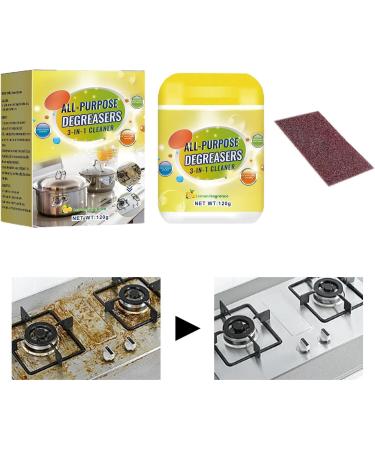 Foam Rust Remover - Kitchen Powder Foam Degreaser Kitchen Oil Stains Grease Cleaning Powder for Heavy Oil Stain and Grease Removal - Buy Online on GoSupps.com