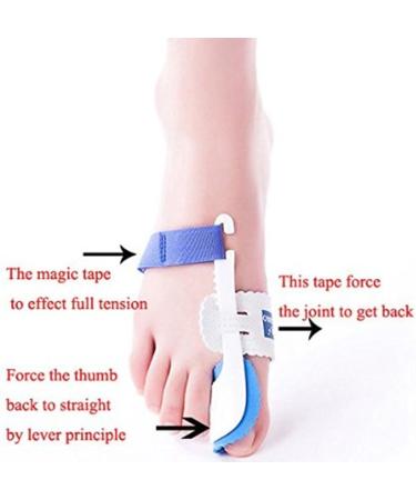 HiiBaby Night Time Splint Big Toe Straightener Bunion Hallux Valgus Corrector Regulator Stretcher Support Separators Foot Care Pain Relief Plastic Big Toe Straightener Corrector - Buy Online on GoSupps.com