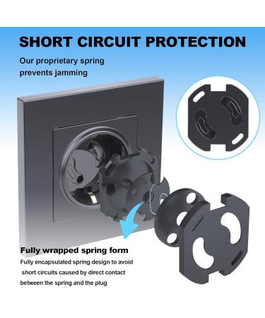 Redtron Socket Fuse with Rotary Mechanism - 20 Child Locking Sockets for Baby Safety | Socket Protection - Black - Buy Online on GoSupps.com
