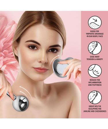 Stainless Steel Cryo Gua Sha & Ice Roller Set | Reduce Dark Circles & Puffiness - Buy Internationally - Buy Online on GoSupps.com