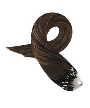 Shop Moresoo Microring Extensions | Real Hair #2/6/2 - Darkest Brown to Lightest Brown 50cm - Buy Online on GoSupps.com