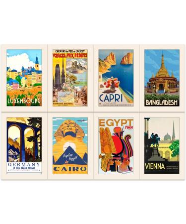 Shop Bear and Bee 40 Vintage Travel Postcards - Multipack Set 1 | Unique Gifts from Popular Destinations | International Shipping Available - Buy Online on GoSupps.com