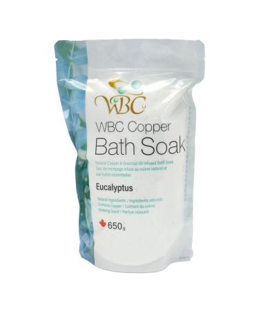 WBC Copper Bath Soak with Eucalyptus essential oil For Bath Foot Sleep Aromatherapy & Relaxation Eucalyptus Bath Soak - 650 grams