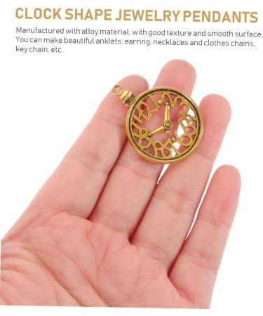 60 Pcs Clock Accessories Clocks Jewlery Charm Bracelets DIY Pendant Charms Supplies Bell Shaped 3.6X2.8cm Golden - Buy Online on GoSupps.com