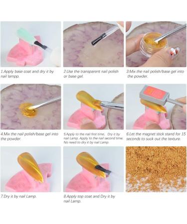 WEILUSI Cat Eye Effect Powder Glitter - 12 Color Holographic Nail Art DIY Dust - Buy Online on GoSupps.com