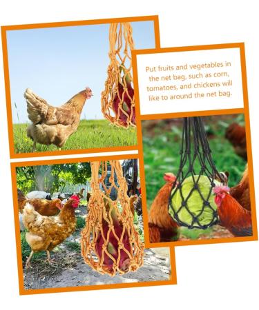 NOLITOY 2pcs String Chicken Feeding Black Hooks for Hanging Foraging Tool Chicken to Feed Tool Belt Nylon - Buy Online on GoSupps.com
