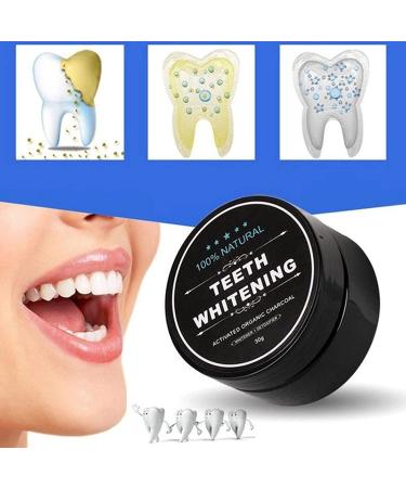 Lythor Teeth Whitening Charcoal Powder - Natural Coconut Oral Care Set - No Enamel or Gum Damage (1 Pack) - Buy Online on GoSupps.com