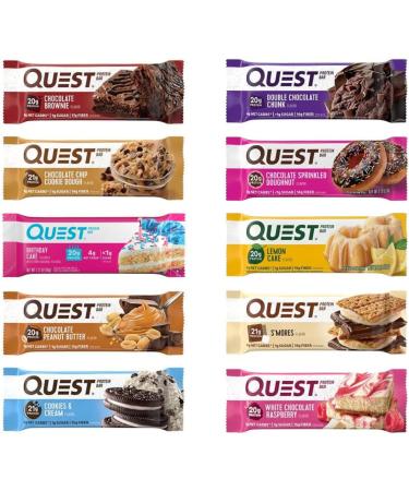 Quest Nutrition Protein Bars Variety Pack - Pack of 12