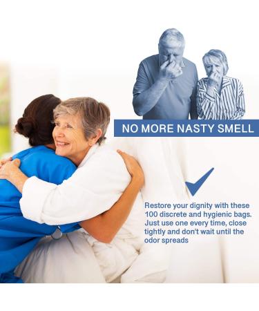 Commode Liners - 100 Strong Portable Toilet Bags - Easy To Use Bedside Commode Liners Disposable - Toilet Liners That Support Dignity of Seniors & Disabled - No More Buckets to Wash - NO Absorbent Pad - Buy Online on GoSupps.com