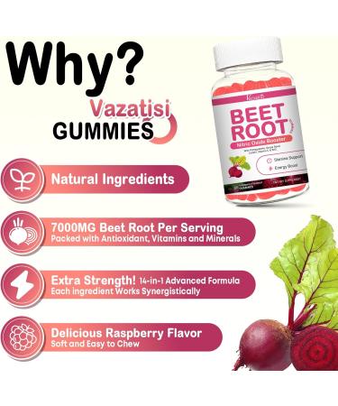 Beet Root Gummies - Nitric Oxide Beet Gummies for Circulation Support Nitric Oxide Production - with Grape Seed Hawthorn Berry Hibiscus Organic Non-GMO 60 Gummies Beetroot 60 Count (Pack of 1) - Buy Online on GoSupps.com