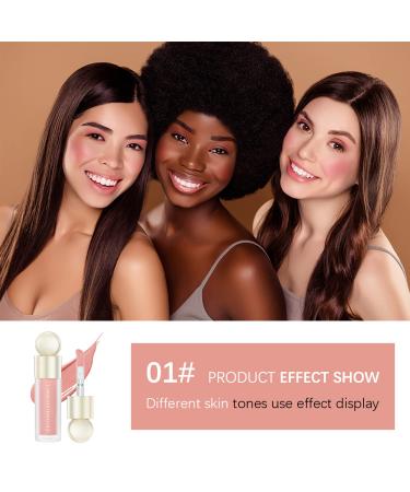 Soft Cream Liquid Blush - Weightless & Long Lasting Cheeks Lips Tint - Natural Matte Finish - Blendable Feel - 01 Bliss - Buy Online on GoSupps.com