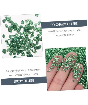 HAKIDZEL 1 Glass Chip Rhinestones for Nails Nail Art Crushed Glass Nail Sequins Ornaments Glass Chips in Bulk Resin Fillers Metal Filler DIY Epoxy Resin Nail Art Charms Nail Stone Irregular 0.5X0.3cm Green - Buy Online on GoSupps.com