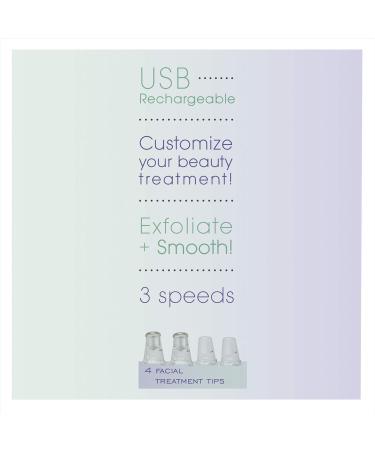 True Glow by Conair Microdermabrasion Tool - Rechargeable Beauty Device with 4 Attachments for Exfoliation & Pore Extraction - Ship Internationally - Buy Online on GoSupps.com