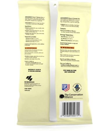 Grabber Weekender Multi-Warmer Pack - 2 Hand & Toe Warmers, 2 Body Warmers - 6-Count - Buy Online on GoSupps.com