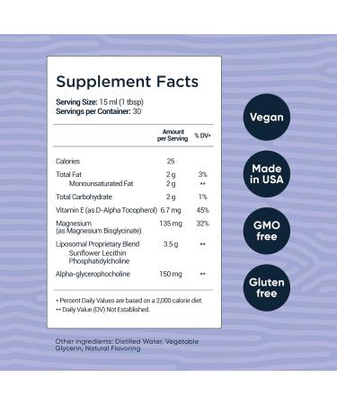 Nutra Well Vitamins 15.22oz Magnesium Calm Liposomal Supplement - Natural Stress Relief - Buy Online on GoSupps.com