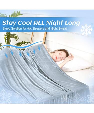 Shop Ailemei Cooling Blanket for Hot Sleepers - Breathable JadeFaser Summer Throw | XL 50x70 | Heat Transfer & Night Sweat Relief - Buy Online on GoSupps.com