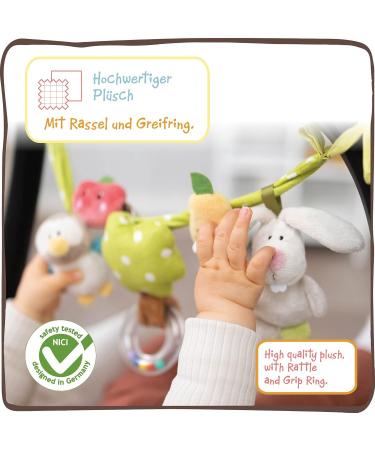 NICI 48512 Colorful Owl Stroller Chain - Rabbit & Owl with 5 Figures 40cm | International Shipping Available - Buy Online on GoSupps.com