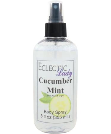 Cucumber Mint Body Spray (Double Strength) 8 ounces Body Mist for Women with Clean Light & Gentle Fragrance Long Lasting Perfume with Comforting Scent for Men & Women Cologne with Soft Subtle 8 Fluid Ounces (Double Strength)