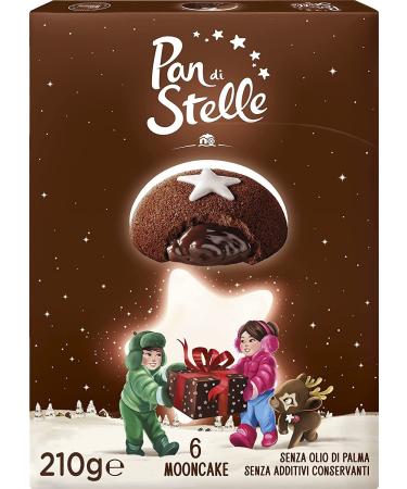 Mulino Bianco Mulino Bianco 6 x Mooncake Pan di Stelle with Cocoa 210g