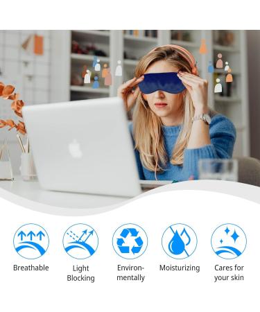 Buy Silk Sleep Mask - Soft Eye Mask for Women & Men | Black Blindfold for Relaxing Sleep - Buy Online on GoSupps.com