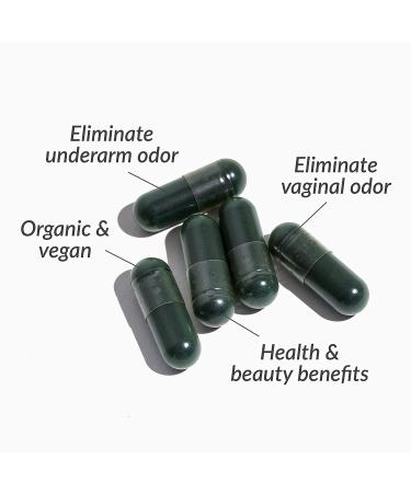 All Natural Full Body Deodorizing Supplement | Vegan & Organic | 30 Capsules - Buy Online on GoSupps.com
