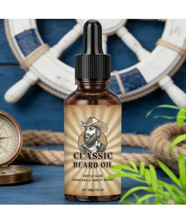 Beard Oil - 30ml Nourishing Fast-Absorbing Non-Sticky and Moisturizing Formula | Care and Styling Solution for a Smooth Beard For Dad Grandad Husband Beard Lovers Family Friends and Adults - Buy Online on GoSupps.com
