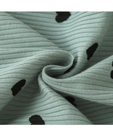 UUAISSO Baby Girls Cow Print Ruffled Outfit | 12-18 Months | Green Hearts - Buy Online on GoSupps.com