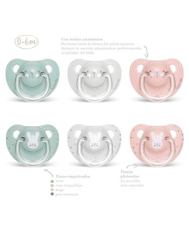 Suavinex Hygge Baby Rabbit Pacifier - Anatomical 0-6 Months Green - Comfort for Your Baby - Buy Online on GoSupps.com