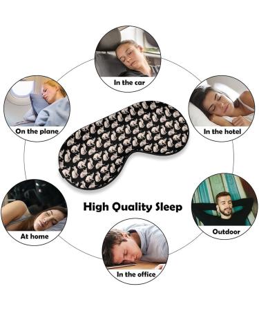 Shop Sphynx Cats Sleep Mask for Women | Adjustable Eye Shades & Elastic Strap Perfect for Travel & Relaxation - Buy Online on GoSupps.com