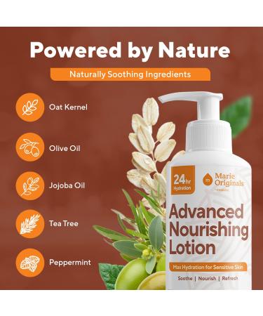 Marie Originals Advanced Nourishing Lotion Daily Moisturizer for Dry & Sensitive Skin Lightweight Fast-Absorbing Hydrating Body Cream with Oat Jojoba & Olive Oil Non-Greasy Formula 16 fl oz - Buy Online on GoSupps.com