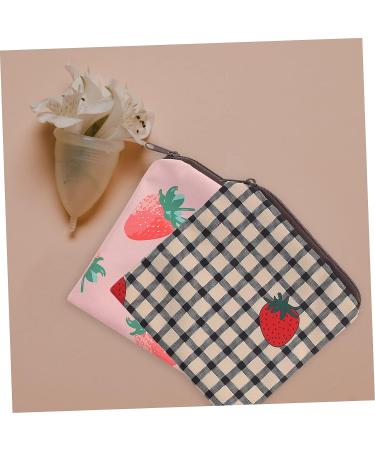 Lurrose 2pcs Napkin Storage Bag - Cute Handbag & Mini Coin Purse Organizer - Portable Menstruation & Tampon Bag - Practical Period Bag - 13X13CM - Buy Online on GoSupps.com