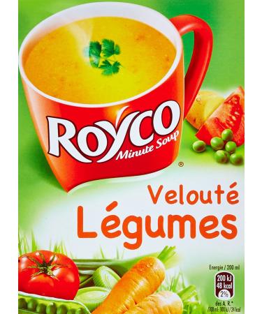 Royco Dehydrated Vegetable Velouté Soup 4 sachets of 20 cl - 49.2 g - Pack of 6