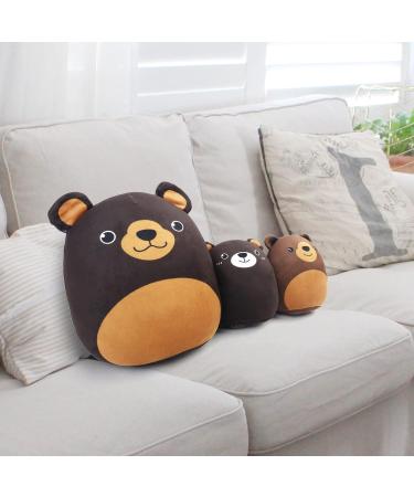LotFancy Bear Plush Pillow Set of 3 - Mama Bear and Cubs Family | Cute 30cm & 17cm Squishy Stuffed Animals Hugging Toy - Buy Online on GoSupps.com