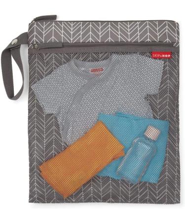 Skip Hop Grab and Go Wet/Dry Bag - Grey Feather | Waterproof Organizer Bag - Buy Online on GoSupps.com