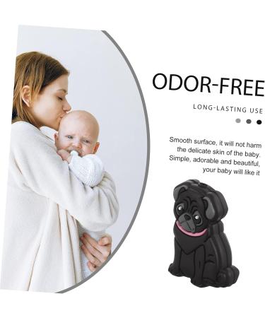 COHEALI 10pcs Dog Beads Baby Accessories - Black Silicone Teether Beads (3.1x2.3cm) - Food Grade Silica Gel - Buy Online on GoSupps.com