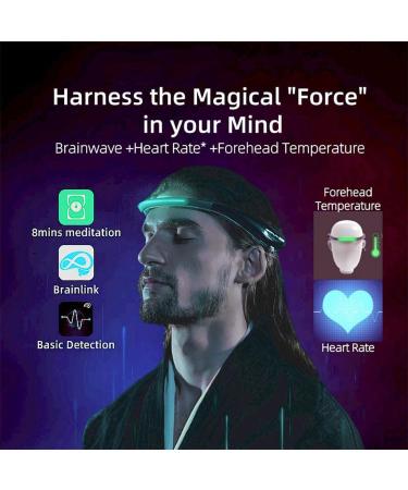 Biosensory Meditation Headband - Concentration Trainer with Emotion Recognition App Control & Portable Brain Sensors for Adults & Kids Yoga - Buy Online on GoSupps.com
