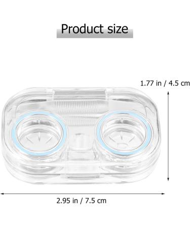 Exceart 8ST Glasses Case for Contact Lenses - Mini Storage & Invisible Holder Container - Perfect Eye Contact Lens Case - Buy Online on GoSupps.com