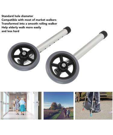 2Pcs Walker Wheels Elderly Legs Accessories Walking Aid Accessories Alloy Replacement Wheels - Buy Online on GoSupps.com
