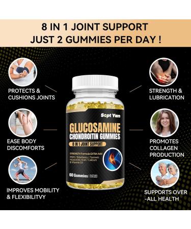 SEPT YAN Glucosamine Chondroitin Gummies - Lemon and Turmeric - 60 Gummies - Buy Online on GoSupps.com