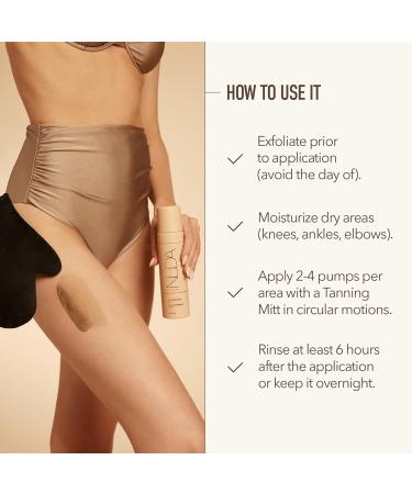 Nuda Medium BronzeFoam Self Tanning Mousse | Lightweight Fast-Drying & Streak-Free Sunless Tanner | with Hydrating Coconut Oil Cucumber Mango Apricot & Grapefruit | Easy to Apply (190mL) - Buy Online on GoSupps.com