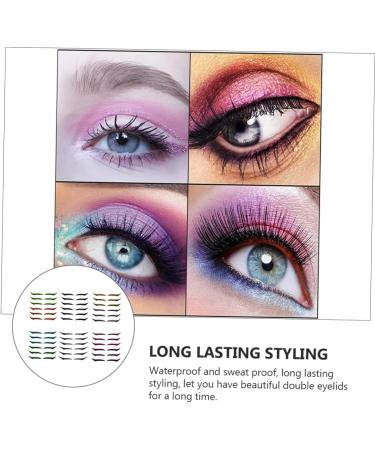 Ipetboom 6pcs Eyeliner Stickers Double Sided Eyelid Tape Products Reusable Double Eyelid Tapes Applique Flash - Buy Online on GoSupps.com