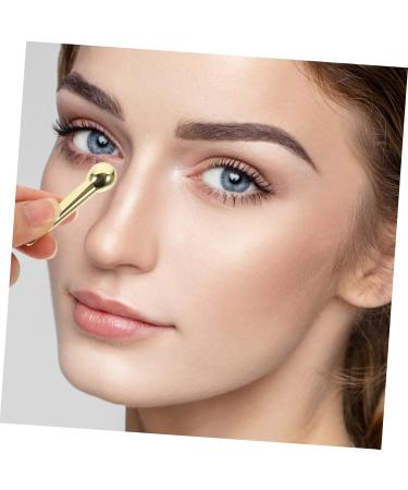 Beavorty 2-in-1 Golden Magic Wand Eye Massage Device - Metal Head Applicator for Eye Cream & Relaxation - Buy Online on GoSupps.com