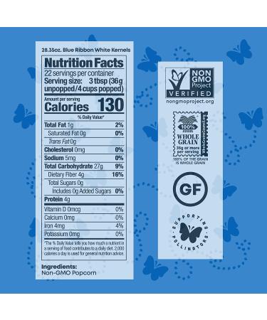 Black Jewell Blue Ribbon White Gourmet Popcorn Kernels 28.35oz - Pack of 1 - Buy Online on GoSupps.com