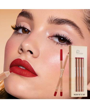 12 Colors Matte Lip Liner Pens Set - Moisturizing Long-Lasting & Non-Sticking Lip Makeup Pencils - Buy Online on GoSupps.com