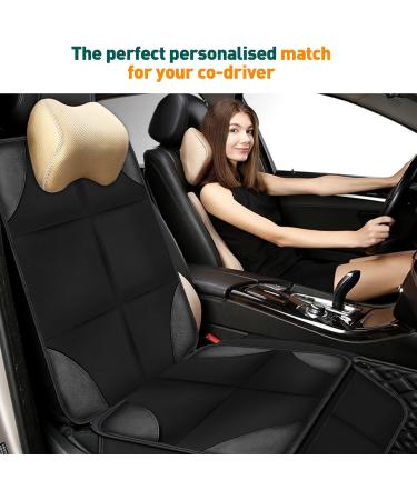 Bacgnyer Car Seat Protector | Thickest Padded 600D Fabric, Waterproof & Non-Slip | 2pcs Shiny Black | Child Seat Protection for Babies, Toddlers, Children - Buy Online on GoSupps.com