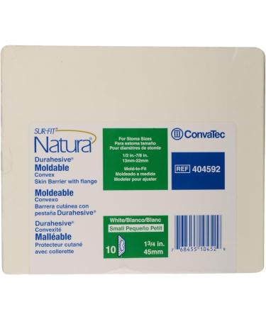 Natura Durahesive Moldable Convex Skin Barrier 45mm | 1 3/4" Flange | Custom Mold-to-Fit Opening | Small 1/2 - 7/8 | International Shipping Available - Buy Online on GoSupps.com