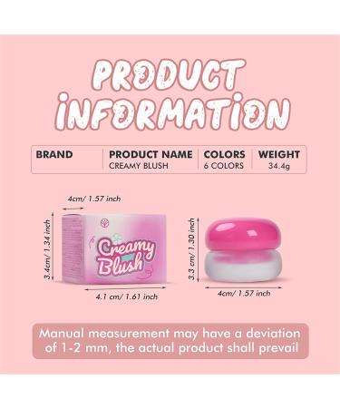 Natural Mousse Blush Easy to Blend Makeup Layering Long Lasting Cosmetic for Daily Use and Party - Buy Online on GoSupps.com